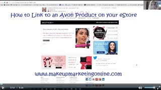 How to Link to an Avon Product on your eStore
