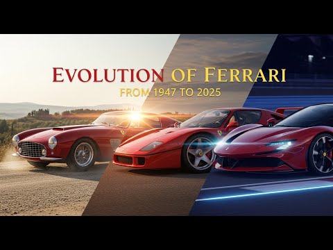 All Ferrari Road Cars from 1947 to 2025 – Evolution of Ferrari Car
