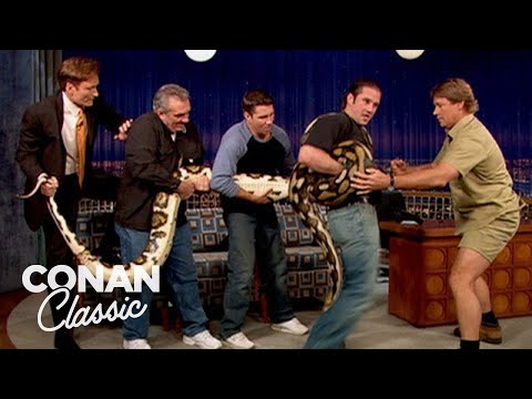 Conan & Steve Irwin Wrestle With A Snake | Late Night with Conan O’Brien