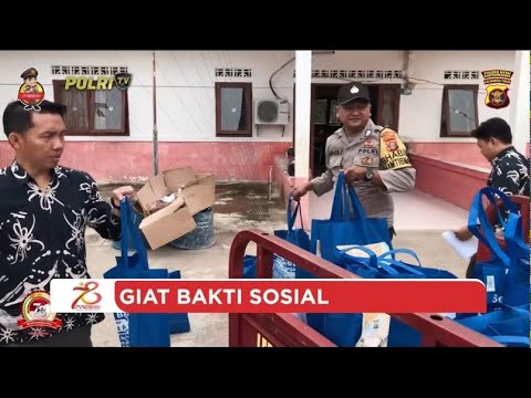 POLSEK MUARA WIS SALURKAN BANSOS UNTUK WARGA