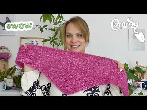 Megacool - knitting the crazy two-sided mini shawl "spicy Rosie"