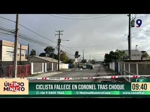 Ciclista fallece tras choque en Coronel