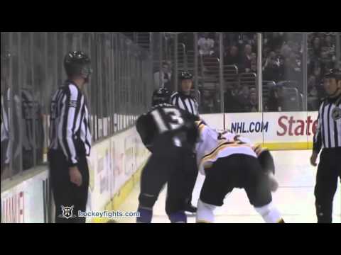 Shawn Thornton vs Kyle Clifford Jan 24, 2011