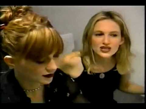 Veruca Salt 1997 interview part 1, Nina and Louise get a manicure!