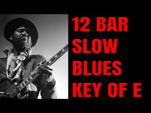 12 Bar Slow Blues in E Jam | Guitar Backing Track