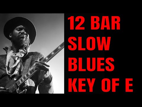 12 Bar Slow Blues in E Jam | Guitar Backing Track