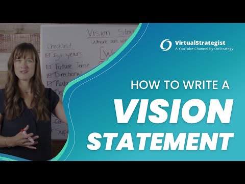 How to Write a Vision Statement