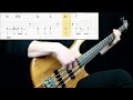 Radiohead - Karma Police (Bass Only) (Play Along Tabs In Video)