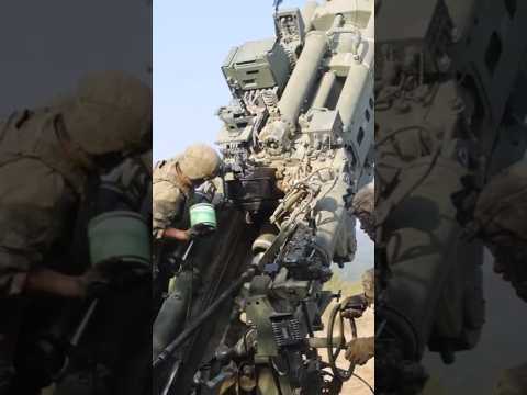 Extreme High Angle Firing of M777 Artillery