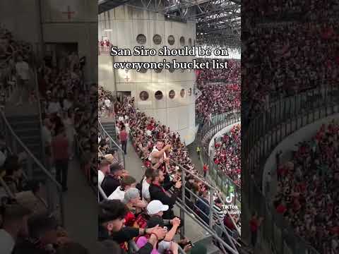 San Siro stadium is a vibe #shorts #football #milan #seriea #championsleague