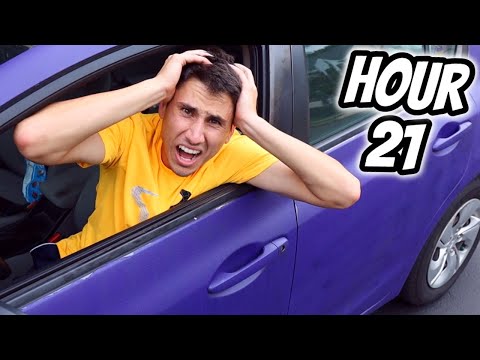 Locked In My Purple Car For 24 HOURS!