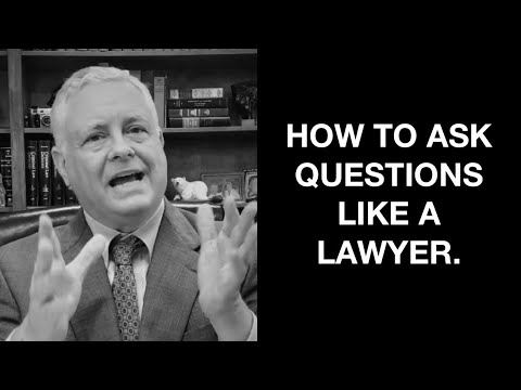 Part of a video titled How to ask questions like a lawyer - YouTube