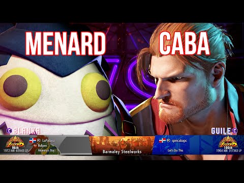 SF6 ▰ MENARD (#2 Ranked Blanka) vs CABA (#1 Ranked Guile) ▰ High Level Gameplay