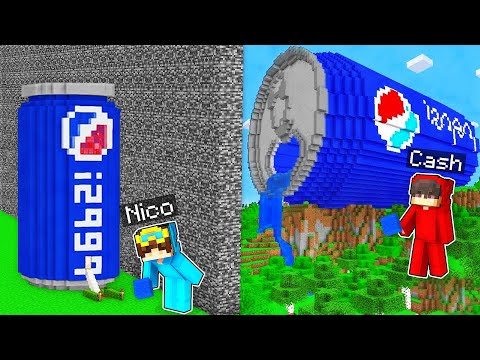 Minecraft: Cash and Nico CAUGHT CHEATING in Pepsi House Build Battle!