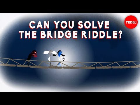 Part of a video titled Can you solve the bridge riddle? - Alex Gendler - YouTube
