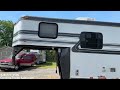 2003 Hawk 3 Horse Trailer | 5' Full LQ, Escape Door, Electric Jack, Power Awning, AC