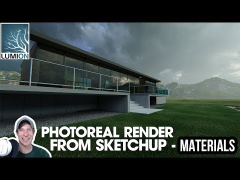 PHOTOREALISTIC RENDERING from SketchUp Model in Lumion 9 (EP 1) - Adding and Editing Materials