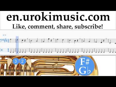 Tuba lessons Silvestre Dangond Nicky Jam - Cásate Conmigo Sheet Music Tutorial Part#1 um-i352
