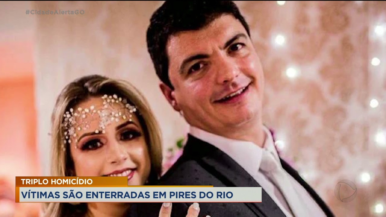 TRIPLO HOMICÍDIO: VÍTIMAS SÃO ENTERRADAS EM PIRES DO RIO.