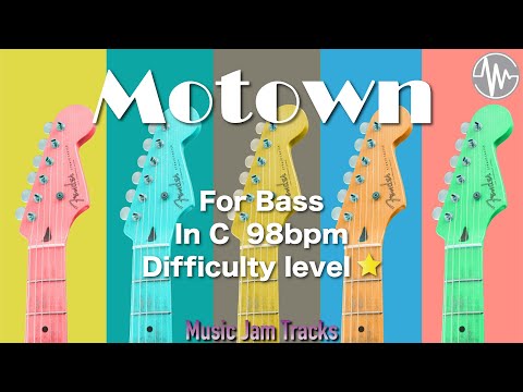 Motown Jam For【Bass】C Major 98bpm No Bass BackingTrack