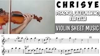 Download lagu C.H.R.I.S.Y.E - Diskoria Eva Celia Laleilmanino || Violin Sheet Music mp3
