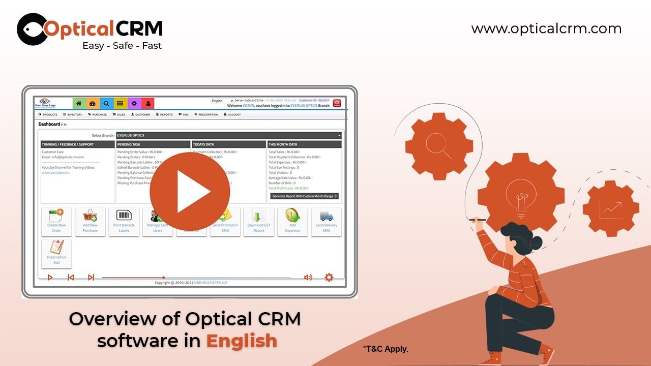 Overview of optical CRM software in English