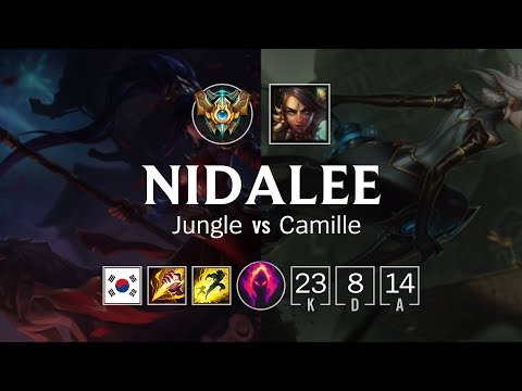 Nidalee Jungle vs Camille - KR Challenger Patch 8.23