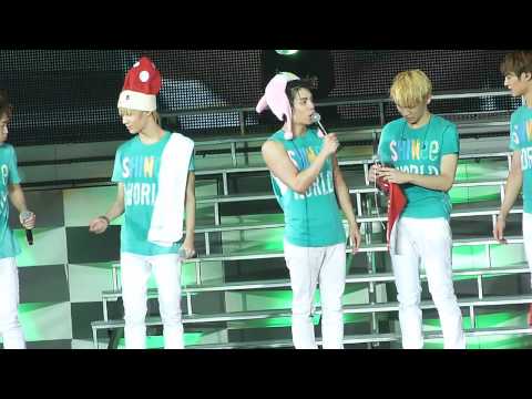 110910 Shinee World Concert SG- Ending Ment (Birthday Song for Key)