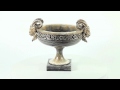 French Silvered Bronze Mounted Turned Agate Tazza