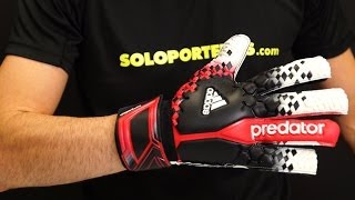 preview picture of video 'Review guantes adidas Predator Competition Negro-Vivid berry'