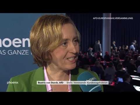 Interview mit Beatrix von Storch (AfD) bei der Europawahlversammlung der AfD am 18.11.18