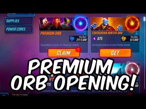 MASSIVE PREMIUM ORB OPENING!  + RAID ORB OPENING! - Marvel Strike Force