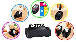 How to Refill canon IP 2772 color cartridge