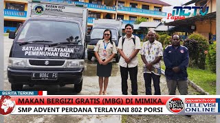 Makan Bergizi Gratis (MBG) di Mimika, SMP Advent Perdana Terlayani 802 Porsi