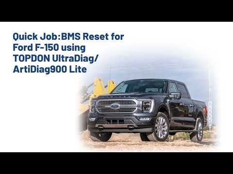 BMS Reset for Ford F-150 using TOPDON UltraDiag/ArtiDiag900 Lite