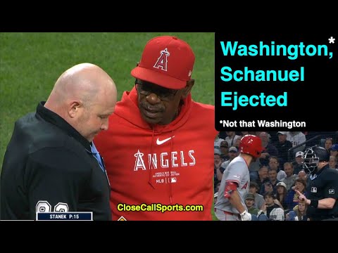 E127-8 - Estabrook Ejects Washington & Schanuel After Angels Take Issue With Lower Strike Calls