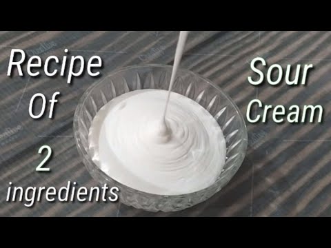 Only 2 ingredients Recipe/What is Sour Cream?Sour Cream Recipe/How to make Sour Cream