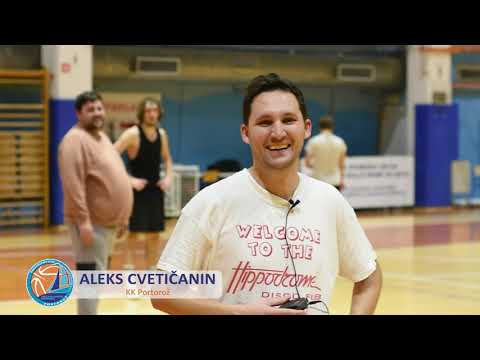 Denis Nusdorfer in Aleks Cvetičanin pred tekmo Portorož - Litija