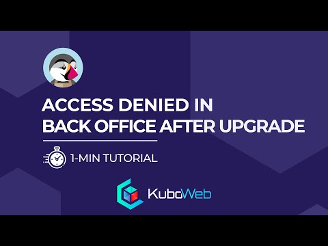 Access denied in back office after upgrade Prestashop 1.7