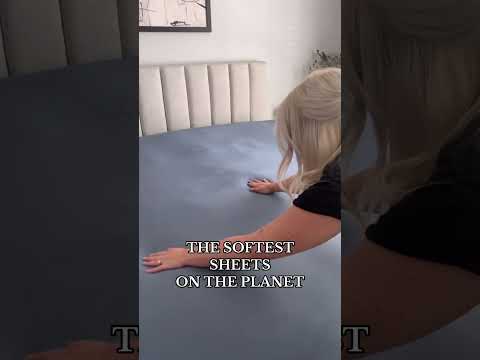 Upgrade your bedding with BAMBOO SHEETS!🤍 Incredibly soft, naturally cooling, and great for the