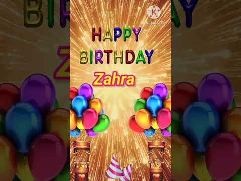 Happy birthday 🎂Zahra |Colourful theme 🥳 Celebrate 🎉 your special day #birthday#status#wishes#gif