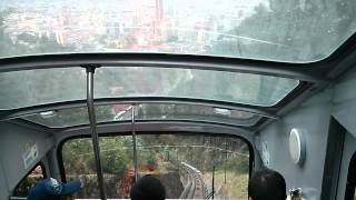 preview picture of video 'Riding the funicular down Monserrate'