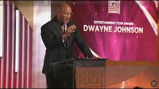 Dwayne Johnson Tearfully Accepts 'Entertainment Icon Award' | ABFF Honors