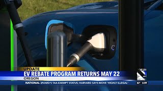 Oregon EV rebate program resumes on May 22