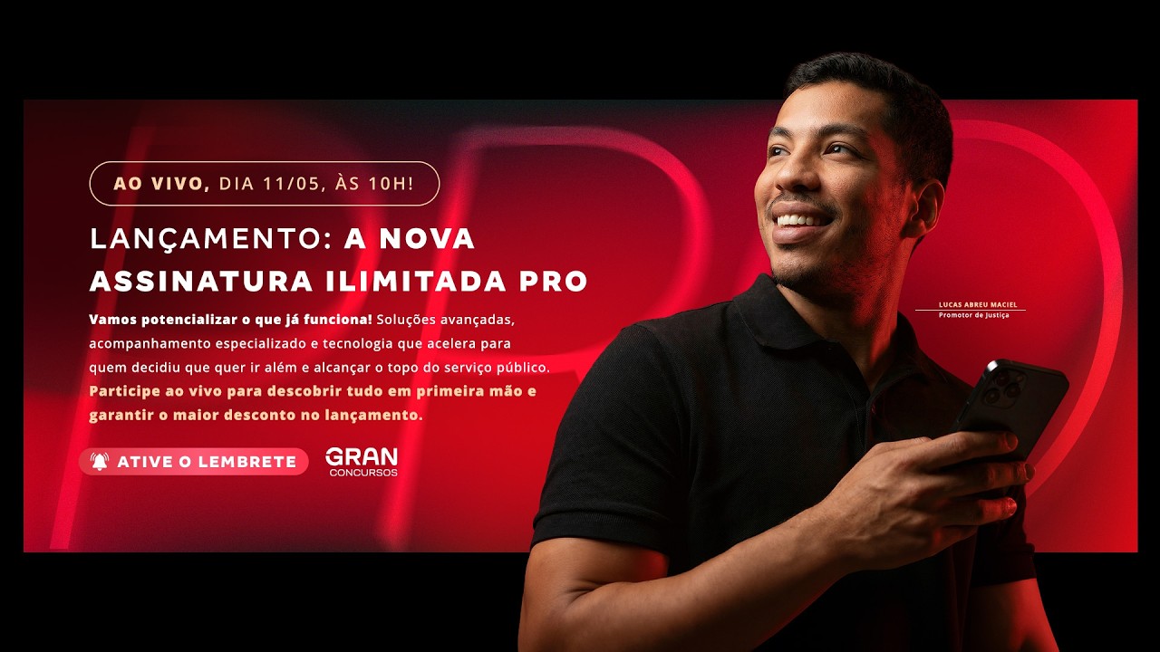 LANÇAMENTO DA ASSINATURA ILIMITADA PRO