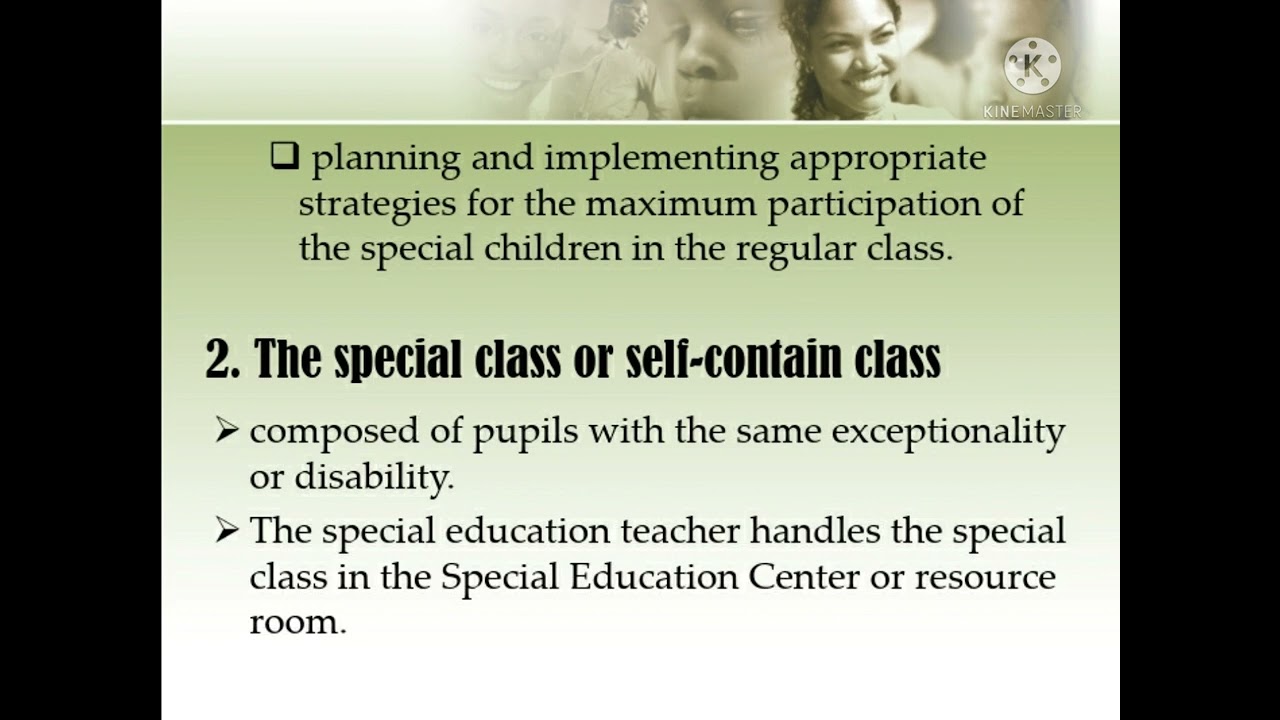 range of special education programs and services
