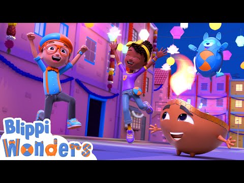 Blippi Learns About Diwali! | Blippi Wonders Educational Videos for Kids