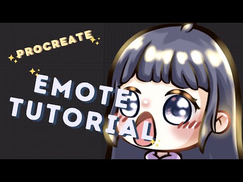 how i draw twitch emotes on procreate 🎨 [pog edition]