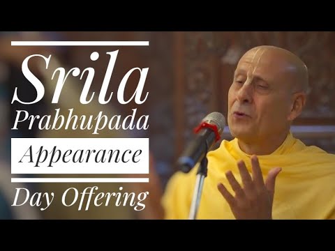 Srila Prabhupada Appearance day offering by HH Radhanath Swami