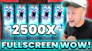 BLOODTHIRST SLOT HITS FULLSCREEN FOR BIG WIN 2,626X on Hacksaw Gaming